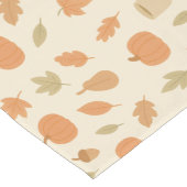 Gezellig Pompoen Spice Herfst Naadloos Patroon Korte Tafelloper (Hoek)