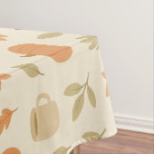 Gezellig Pompoen Spice Herfst Naadloos Patroon Tafelkleed (Voorbeeld)