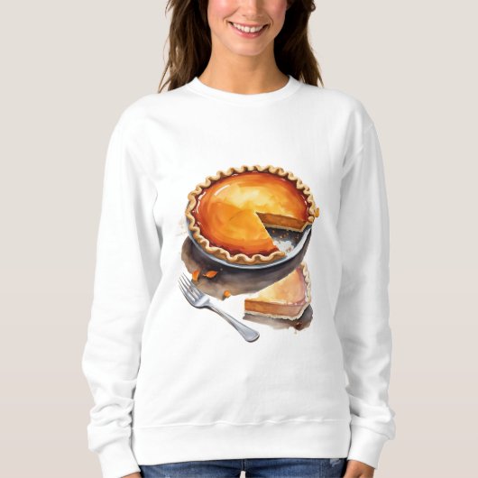 Gezellig Pumpkin Pie Sweatshirt voor Herfst & Than (Voorkant)