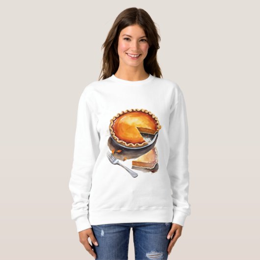 Gezellig Pumpkin Pie Sweatshirt voor Herfst & Than (Voorkant volledig)