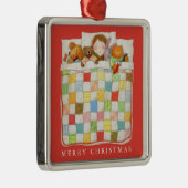 GEZELLIG QUILT Premium Square Ornament / Rood (Rechts)