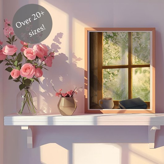 Gezellig  raam poster