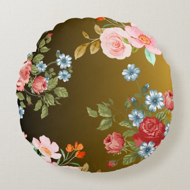 "Gezellig rond kussen" Rond Kussen (Voorkant)