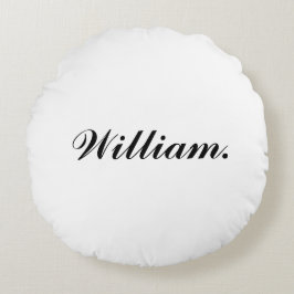 Gezellig Ronde Sierkussen met Aangepaste Naam voor Rond Kussen