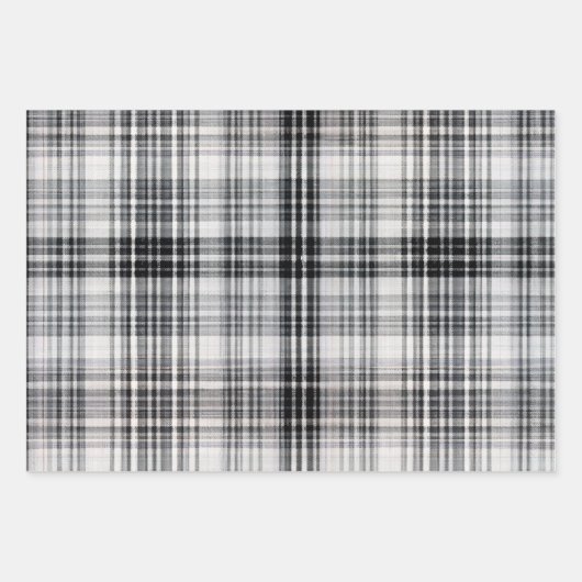 Gezellig rood, blauw & zwart geruite flanel patroo inpakpapier vel (Voorkant)