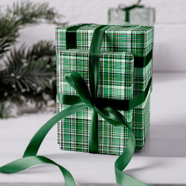 Gezellig rood en wit geruite flanel patroon cadeaupapier