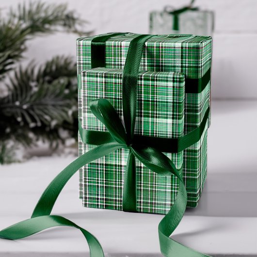 Gezellig rood en wit geruite flanel patroon cadeaupapier