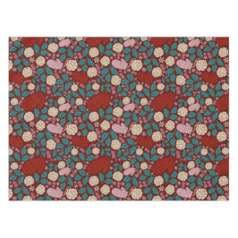 Gezellig rood vintage kerstpatroon tafelkleed