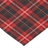 Gezellig rood, zwart, crèmekleurig korte tafelloper (Hoek)