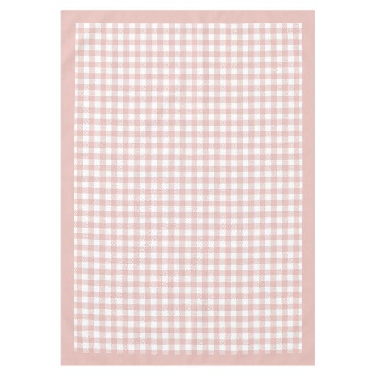 Gezellig Roos Goud Geruit Tafelkleed Look (Voorkant)