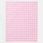 Gezellig Roze Plaid Deken Klassiek Geruit Patroon (Voorkant)