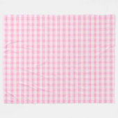 Gezellig Roze Plaid Deken Klassiek Geruit Patroon (Voorkant (Horizontaal))