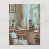 Gezellig Scandinavisch raam Nook – Minimalistisch Briefkaart (Voorkant)