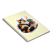 Gezellig Schilderij Kat Gepersonaliseerde Spiraal Notitieboek (Rechterzijde)