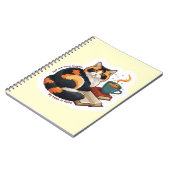 Gezellig Schilderij Kat Gepersonaliseerde Spiraal Notitieboek (Linkerzijde)