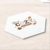 Gezellig seizoen oversized T-shirt Kartonnen Onderzetters (Schuin)