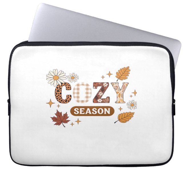 Gezellig seizoen oversized T-shirt Laptop Sleeve (Voorkant)