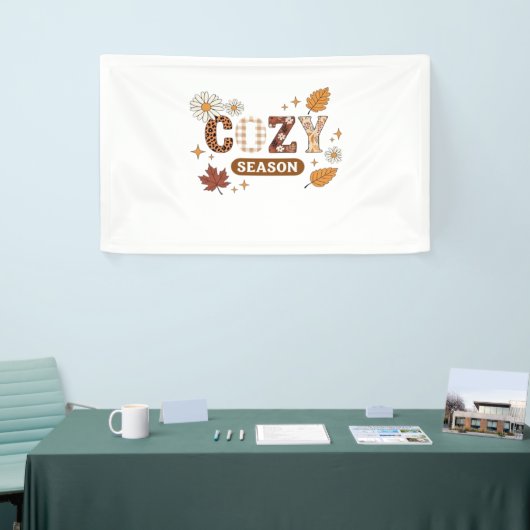 Gezellig seizoen oversized T-shirt Spandoek (Beurs)