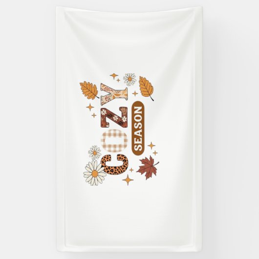 Gezellig seizoen oversized T-shirt Spandoek (Verticaal)