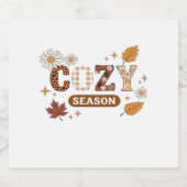 Gezellig seizoen oversized T-shirt Sparkling Wijnetiket (Enkel label)