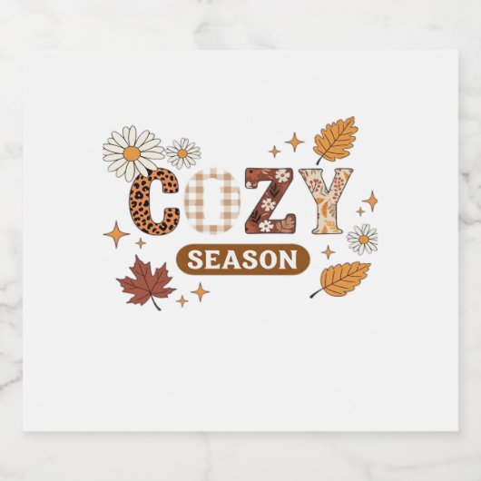 Gezellig seizoen oversized T-shirt Sparkling Wijnetiket (Enkel label)