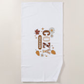 Gezellig seizoen oversized T-shirt Strandlaken (Voorkant)