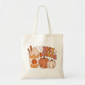 Gezellig Seizoen Pompoen Spice Drink en Pompoenen Tote Bag (Voorkant)