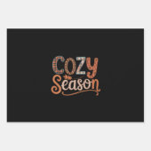 Gezellig Seizoen Retro Herfst Krijg Gezellige Than Inpakpapier Vel (Voorkant)