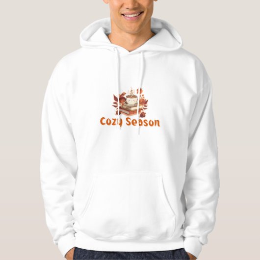 Gezellig seizoen - Schattige Herfst Coffee Design Hoodie (Voorkant)