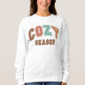 Gezellig Seizoen Trendy Herfst Varsity Sweatshirt (Voorkant)