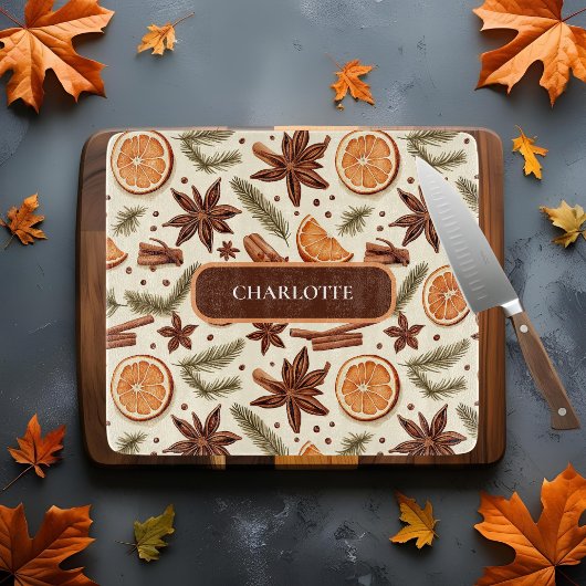 Gezellig Spice Design – Aangepaste naam Snijplank