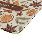 Gezellig Spice Design – Aangepaste naam Snijplank (Hoek)