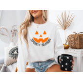 Gezellig Spooky Season Pumpkin Face Halloween Trui