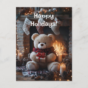 Gezellig Teddy Bear Holiday Design Briefkaart