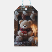 Gezellig Teddy Bear Holiday Design Cadeaulabel (Achterkant)