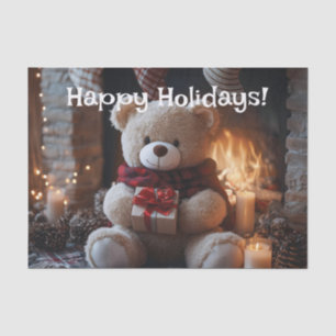 Gezellig Teddy Bear Holiday Design Tissuepapier