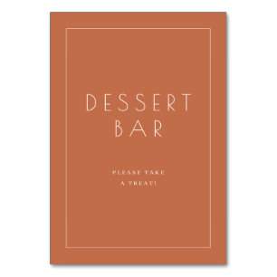 Gezellig Terracotta Minimalistisch Bord voor Desse Kaart