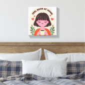 gezellig thuis muurprint kunst canvas afdruk (Insitu (Slaapkamer))