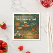 Gezellig tuin Sierkussen - 'Hier, je kunt gewoon z Servet (Insitu)