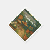 Gezellig tuin Sierkussen - 'Hier, je kunt gewoon z Servet (Hoek)