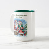 Gezellig Up met Christmas Cheer Coffee Mok (Voorkant links)