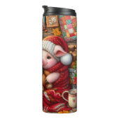 Gezellig varken met teddybeer thermosbeker (Geroteerd rechts)