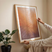 Gezellig warm abstract schilderij herfst muurkunst poster