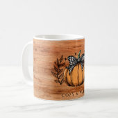 Gezellig & Warm Herfst Pompoen Koffiemok (Voorkant links)