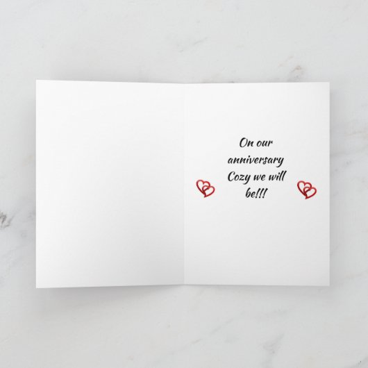 **GEZELLIG WE ZULLEN ZIJN** HET IS *ONS JUBILEUM* KAART (Binnen)