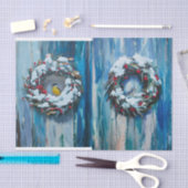 Gezellig welkom, winterkrans en vogels tissuepapier (Craft)