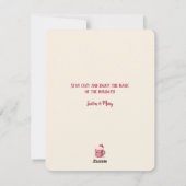 Gezellig Winter Beer met open haard Kerst Cheer Feestdagenkaart (Achterkant)