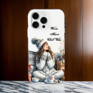 Gezellig Winter Meisje "Warm Heart Chill Vibes" iPhone 16 Pro Max Hoesje