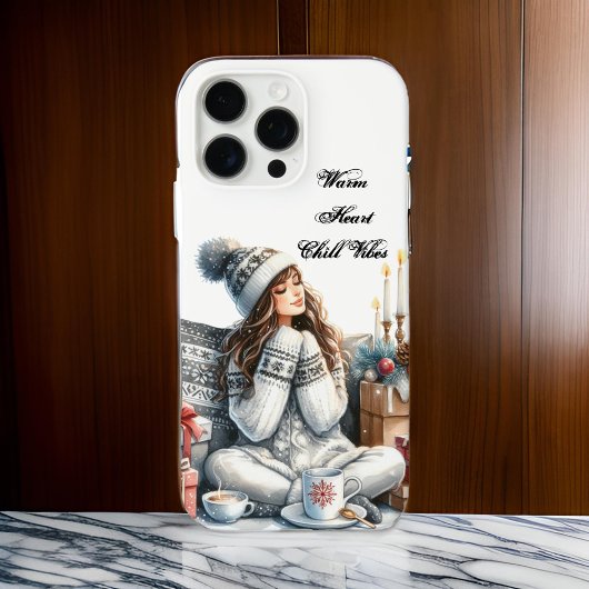 Gezellig Winter Meisje "Warm Heart Chill Vibes" Case-Mate iPhone Case