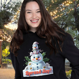 Gezellig winter_sneeuwman familie sweatshirt ontwe